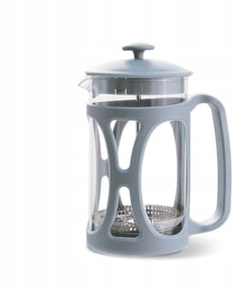 Maestro Franse Koffiezetter/Teepot Blauw 1000ml RVS & Glas — thumbnail 1