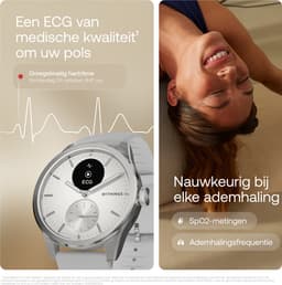 Withings ScanWatch 2 - 42 mm Hybride Smartwatch - ECG, AFib Detectie, SpO₂ Meter, Hartslagmeter, Slaaptracker, Menstruatiecyclus Tracking, 24/7 Temperatuurmeting, 35 Dagen Batterij, Saffierglas, 5 ATM Waterdicht — thumbnail 5