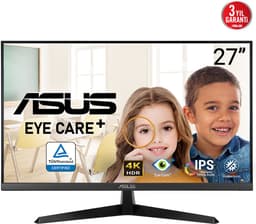 ASUS VY27UQ Eye Care Monitor - 4K UHD - Speakers - 5ms - 60hz - 27 inch — thumbnail 1