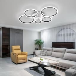 Plafondventilator met Verlichting en Afstandsbediening - Dimbare LED Ventilator voor Slaapkamer en Keuken — thumbnail 5