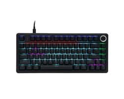 EPOMAKER x AULA F75 - Zwart - Mechanisch Toetsenbord - Wired - RGB - 75% - QWERTY - Gaming Keyboard - Red Switch