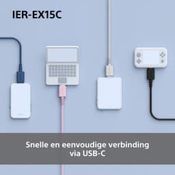 Sony IER-EX15C – In-ear USB-C oordopjes met microfoon - Zwart — thumbnail 5
