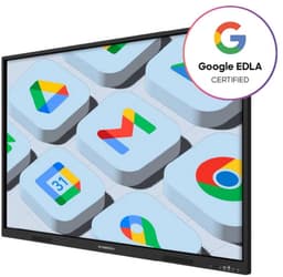 Synetech Piscis Infinity 65 inch 4K interactieve touchscreen, Android 14, 8+128GB, Speakerphone, 16x2 Watt, Microphone, anti-bacterial, EDLA, Screen extension, AI compatible NPU 6T Processor, 2x pen, OPS optional — thumbnail 2