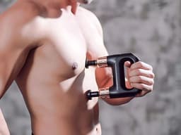 Massage Gun – Dubbele Lichaams- en Rugmassager met 8 Opzetstukken – 69418 — thumbnail 4