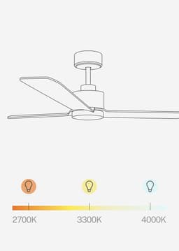 CREATE - Stille plafondventilator 40W met licht - Sage - Ø132cm - WIFI + Afstandsbediening - WIND MODERN — thumbnail 5