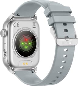 OOQE WATCH PRO 8 - Smartwatch Heren en Dames | Geschikt voor iOS en Android | AMOLED | Notificaties | Gezondheidsanalyse | Sportanalyse | GPS Koppeling | Bellen | Muziek/Audio Luisteren | Ergonomisch | Nederlandstalig | Grijs — thumbnail 3