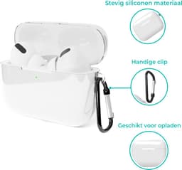 Shieldcase Case - beschermhoes geschikt voor Airpods Pro / 2 Pro silicone case - case geschikt voor Airpods Pro / Pro 2 hoesje - optimale bescherming - transparant — thumbnail 5