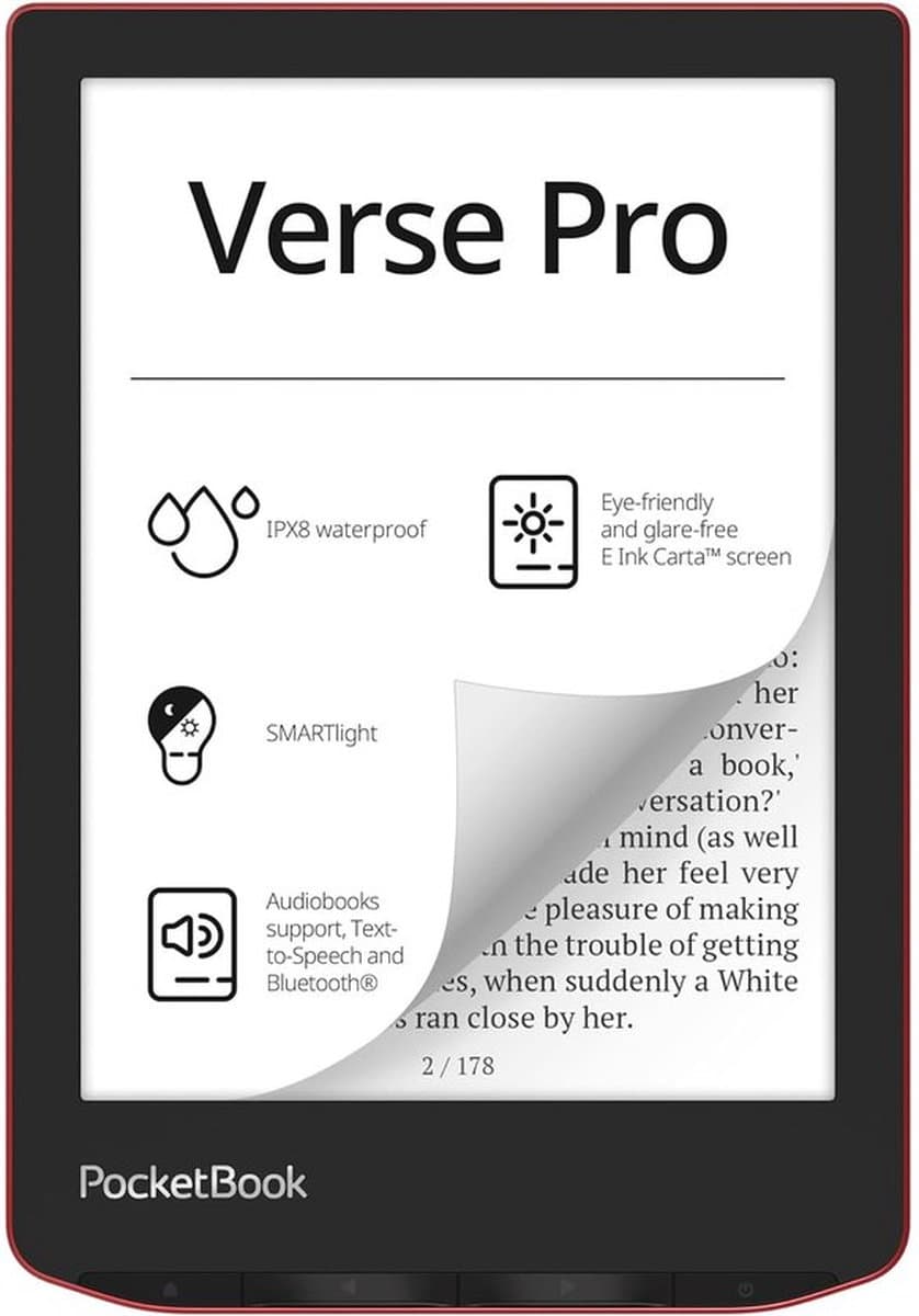 PocketBook Verse Pro Rood — afbeelding 1