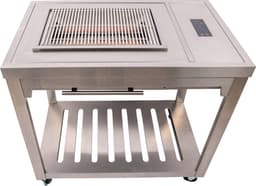 SUMM – CAVAS – Grijs – Staal – Infrarood – Barbecue – BBQ – Elektrische Grill – BBQ Grill - Stevig staal – Infrarood barbecue – Stijlvol — thumbnail 1