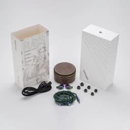 Moondrop Rays - In-Ear Monitors - IEM - 1DD+1 Planar Hybride Drivers - Audiofiele Oordoppen - Verwisselbare Kabel - Ergonomisch Ontwerp - Groen/Paars — thumbnail 2