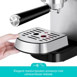 Espressomachine - Koffiezetapparaat - Koffiemachines - Zilver — thumbnail 3