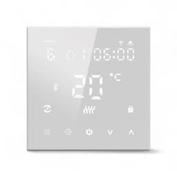 Slimme thermostaat | Inbouw 4-draads voor vloerverwarming | WiFi Tuya Touchscreen | 16A | 0-40°C | Wit — thumbnail 4