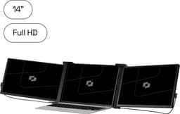 Screenmate® Expand Portable Monitor 14” - Portable Monitor Full HD + HDR - Draagbare Monitor met Beschermhoes - Draagbaar Beeldscherm - Extra Scherm Laptop - Zwart — thumbnail 1