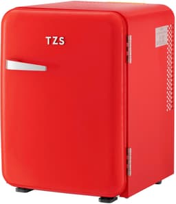 TZS First Austria Mini koelkast - Minibar - 40 liter - Vrijstaand - Volledig stil 22dB - Retro - Rood — thumbnail 1