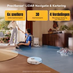 Roborock Qrevo 5AE robotstofzuiger - 12000Pa - met dweilfunctie - Dual anti-verstrengeling - FlexiArm Mop - Mop lift - Reactive Tech Obstacle Avoidance - Zelfreinigend - Multifunctioneel dockingstation(Qrevo S5V) — thumbnail 5