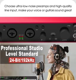 DJL Audio - Audio interface - 192khz 24bit usb audio-interface 2 in- en 2 uitgangen — thumbnail 4