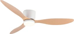 Livano Plafondventilator - Met Verlichting - Plafond Ventilator - Met Lamp - Plafonniere Met Ventilator - Met Licht - Zwart - 105cm — thumbnail 1