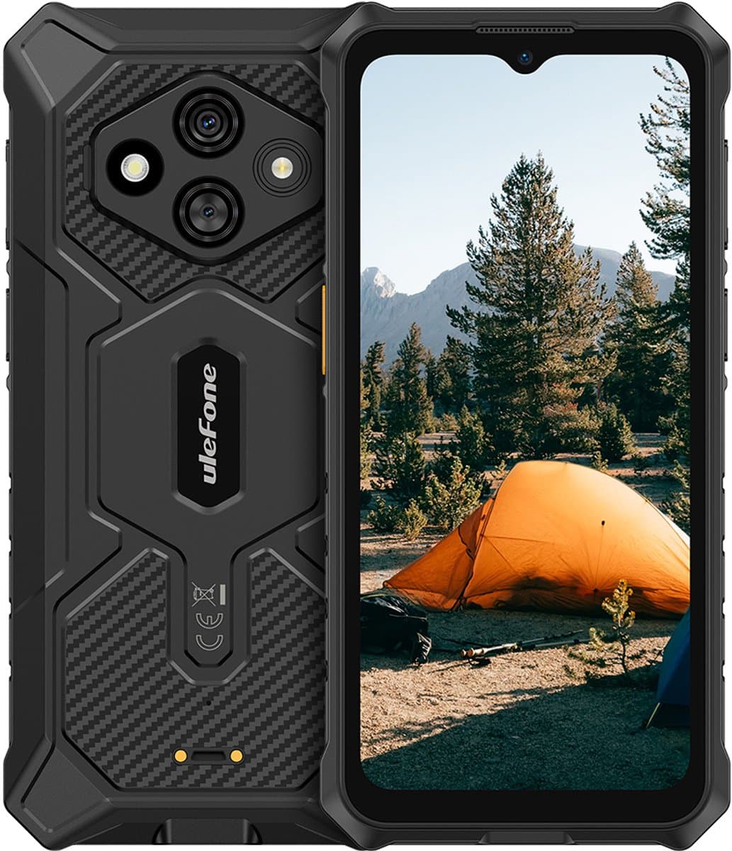 Ulefone RugKing 3 Pro Rugged Smartphone – 6.56'' 120Hz – 16GB RAM (8+8) 128GB – 5700mAh & 10W Dock Charging – 48MP + 2MP Macro + 8MP Selfiecamera – IP68/IP69K & MIL-STD-810H – NFC – Dual SIM + microSD (3-slot) – Android 15 — afbeelding 1