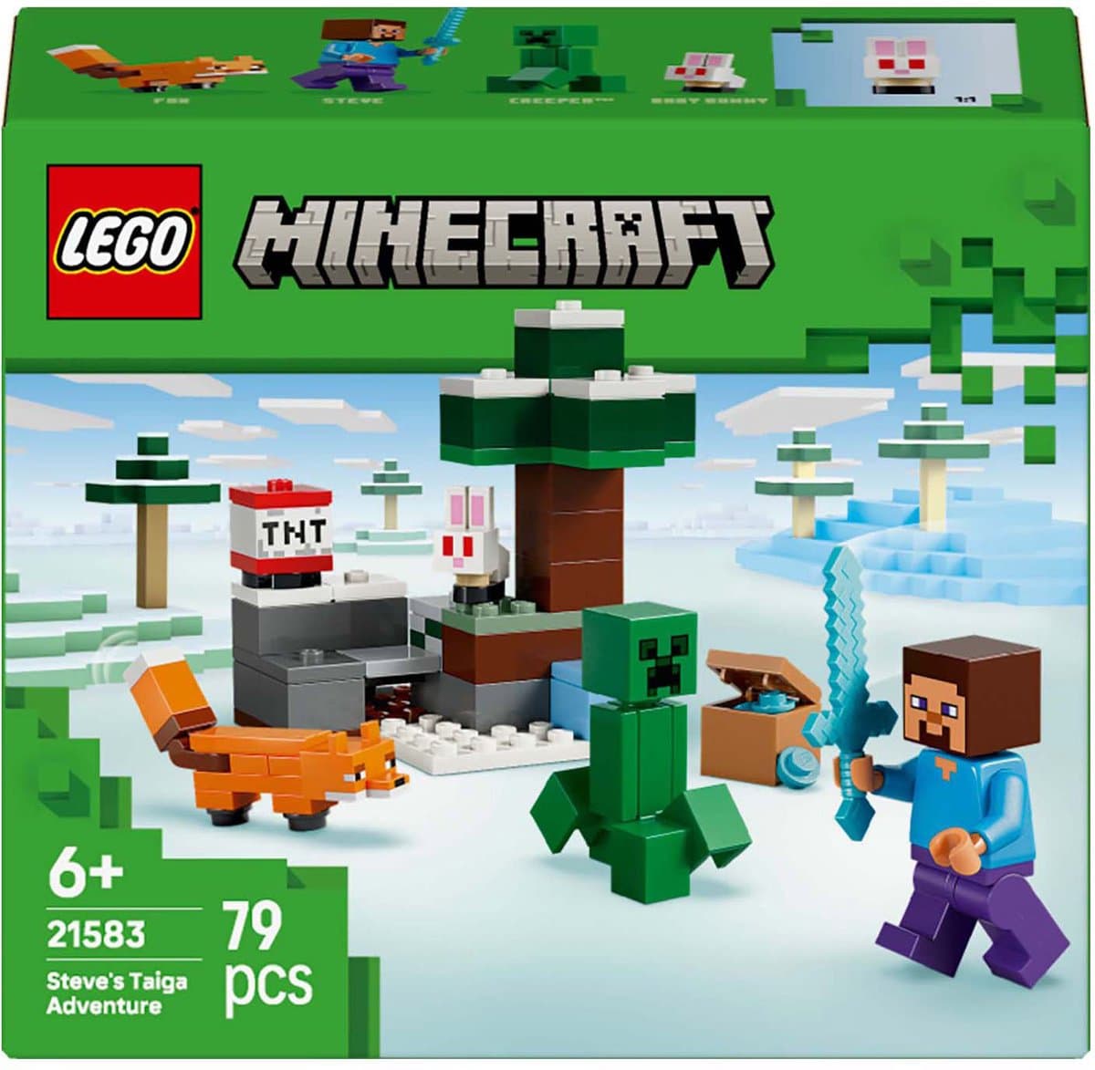 LEGO Minecraft - Steve's Taiga-avontuur Constructiespeelgoed — afbeelding 1