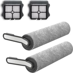 Vervangende borstelrollen en stofzuigerfilters Geschikt voor de Tineco Floor One S5 / Floor One S5 PRO 2 draadloze nat- en droogstofzuiger (S5) (2 borstelrollen + 2 HEPA-filters) — thumbnail 1