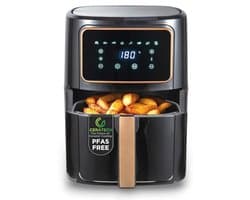 Hot Air Fryer 1800 W - 6.9 L met 8 Kookprogramma's - Keramische Coating - Instelbare Temperatuur 80-200 °C