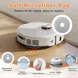 18-delige veegrobot-accessoires, Geschikt voor Xiaomi Robot Vacuum X20+/X20 Plus robotstofzuiger, 1 hoofdborstel, 4 stofzakken, 4 zijborstels, 4 filters, 4 reinigingsdoeken en 1 reinigingsborstel — thumbnail 5