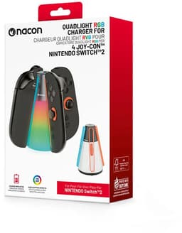 Nacon - Nintendo Switch 2 Joy-Con Oplaadstation - RGB - Geschikt Voor 4 Joy Cons — thumbnail 2