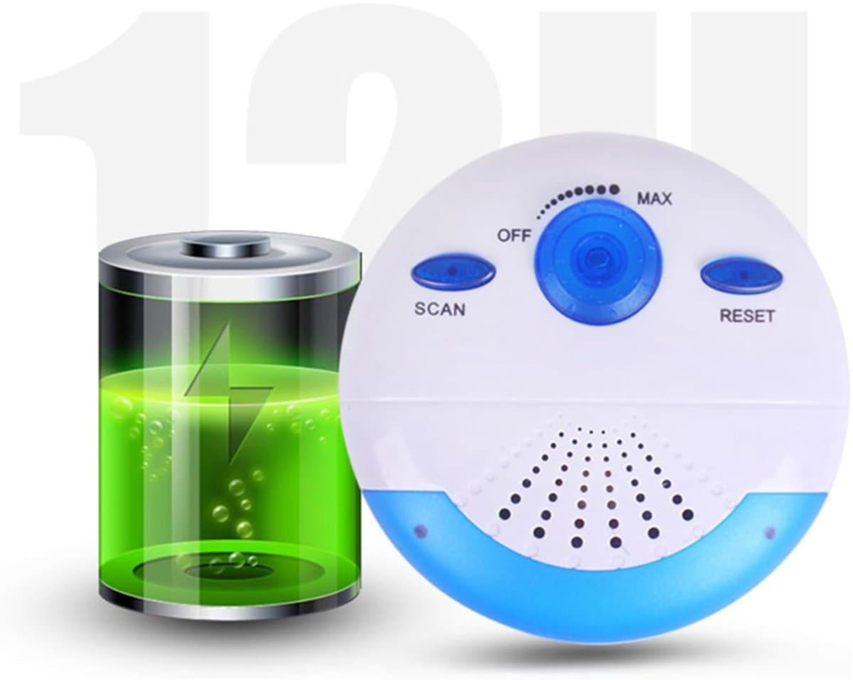 Doucheradio - FM radio - Noodradio - Badkamerradio - Radio op Batterijen - IPX7 waterdichte hangende doucheradio - Kleine Draagbare Radio - Batterij Radio - Radio op Batterijen voor Rampen - Voor badkamer keuken, buiten - 10*10*4CM — afbeelding 1