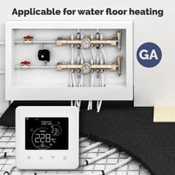 Slimme Thermostaat voor Elektrische Vloerverwarming met WiFi en App Bediening — thumbnail 3
