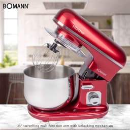 Krachtige Keukenmachine - Professionele Kneedmachine met Garde en Mixer - 1100W — thumbnail 4
