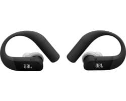 JBL Endurance Peak 4 - Sport Oordopjes - Draadloos Bluetooth - In ear - Oortjes met Oorhaak - Hardlopen - 48 uur - IP68 - Waterbestendig - Zwart & Grijs