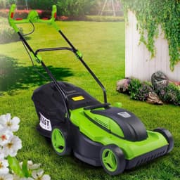 Krachtige Elektrische Grasmaaier 1800W met 38cm Maaibreedte en Grote Opvangbak — thumbnail 1