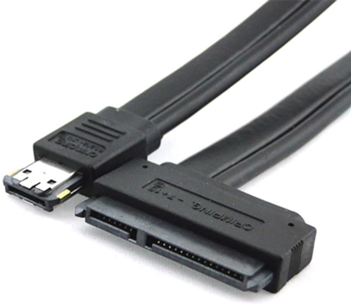 Dual Power 12V en 5V eSATAp naar SATA-kabel voor 2,5 en 3,5 inch harde schijven — afbeelding 1