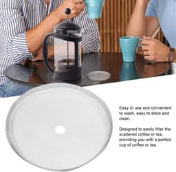 Vervangfilter voor French Press - 5 stuks - 80 Mesh RVS Filter voor 350ml Koffiezetapparaat - Koffie - Espresso - Thee Machines — thumbnail 3
