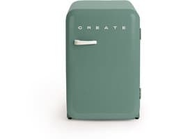 CREATE - Koelkast in retrostijl - Sage - Handvat Gebroken wit - FRIDGE RETRO 107L
