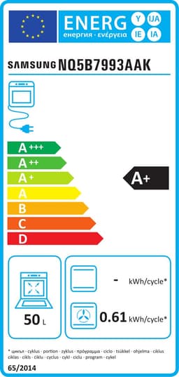 Samsung NQ5B7993AAK 50 l 2850 W Zwart — thumbnail 2