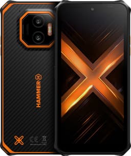 Hammer Energy X2 - 5G-smartphone - 8GB/256GB Zwart en Oranje - bouwtelefoon — thumbnail 1