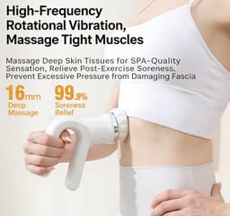 Huishoudelijke beauty fascia gun - Spierontspanningsmassageapparaat - Massageapparaat voor hele lichaam, inclusief rug, taille en cervicale meridianen — thumbnail 4