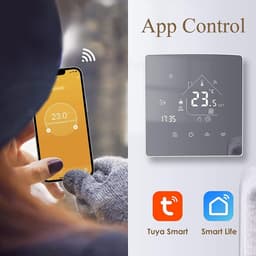 Slimme WiFi Thermostaat met Touchscreen voor Elektrische Vloerverwarming - App & Spraakbediening — thumbnail 5