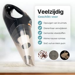 ISDA Kruimeldief snoerloos met 3 opzetstukken - Nat & droog - Kruimelzuiger - Handstofzuiger - Draadloos - Zwart — thumbnail 3