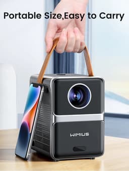 BTD-Draagbare Theaterprojector-Wimius P61, 600ANSI-5G-Wifi-Bluetooth-Volledige Hd-Oplaadaansluiting-Scherm 1080P-Thuisbioscoop — thumbnail 3
