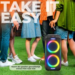 Denver Bluetooth Speaker Party box - Discolichten - Partybox - Incl. Draadloze Microfoon & Afstandsbediening - BPS458 — thumbnail 3