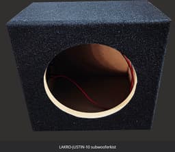 10 inch subwooferbehuizing 18 mm MDF LAKRO-JUSTIN-10 subwooferkist — thumbnail 3