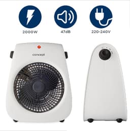 Concept VT7040 Ventilator – Met Warme Luchtstroom Functie – Ventileren en Verwarmen – Wit — thumbnail 1