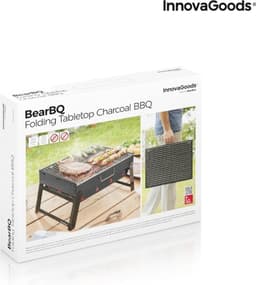 Opvouwbare draagbare barbecue voor gebruik met houtskool - Draagbare bbq - Opvouwbare barbecue - Kleine barbecue - Draagbare barbecue - Tafel bbq - Tafel bbq houtskool - Kleine bbq - Mini bbq — thumbnail 2