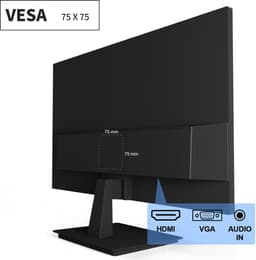 TuTu 24 inch frameless LED Monitor | 75Hz | HDMI, VGA, Audio out | HDMI kabel | TU238M2 — thumbnail 5
