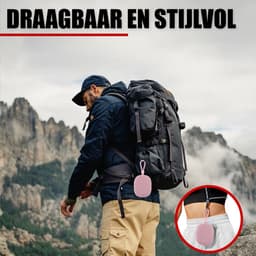 Draadloze Bluetooth Mini Speaker met Koord - IPX5 Waterbestendig - Roze Goud — thumbnail 2