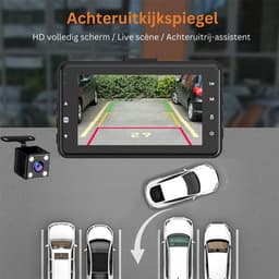 ApexArte® Dual Dashcam - Dashcam voor Auto - Dashcams - Zwart — thumbnail 2