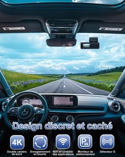 Dashcam - Daschcams - Auto - Camera - Vooruit - Achteruit - Video - Autobeveiliging - Parkeerbeveiliging - Recording - Dag en Nacht - Schadepreventie — thumbnail 2