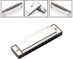 LOUZIR Mondharmonica - Blues - Harp - Majeur - Blaasinstrument - Harmonica C - Mond Blaas Instrument - Mouth Harmonica - Wind Instrument